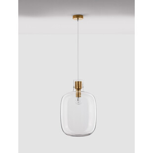 Lampa wisząca Bulgy | Szkło, Retro, E27 - Decolab24