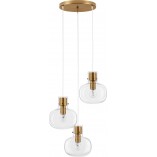 Lampa wisząca Bulgy III | Szkło, Retro, E27 - Decolab24
