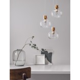 Lampa wisząca Bulgy III | Szkło, Retro, E27 - Decolab24