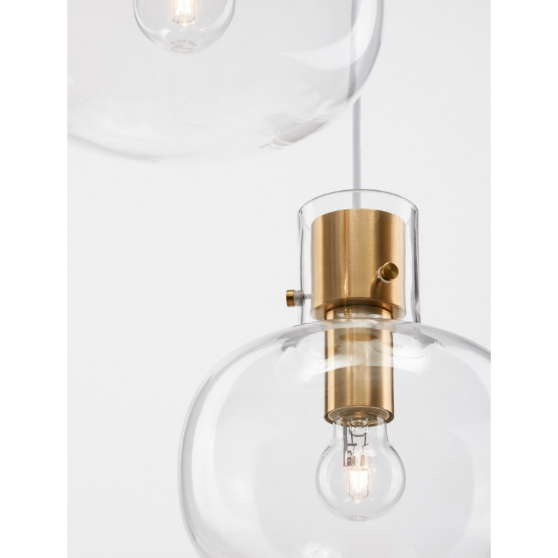 Lampa wisząca Bulgy III | Szkło, Retro, E27 - Decolab24