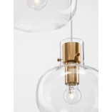 Lampa wisząca Bulgy III | Szkło, Retro, E27 - Decolab24