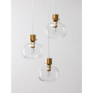 Lampa wisząca Bulgy III | Szkło, Retro, E27 - Decolab24