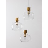 Lampa wisząca Bulgy III | Szkło, Retro, E27 - Decolab24