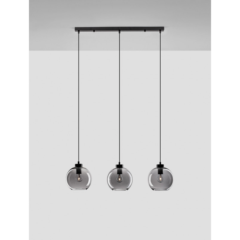 Lampa wisząca 3 kule szklane retro | Decolab24
