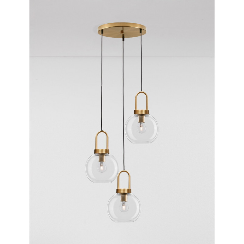Lampa wisząca szklana retro Astri III - Decolab24