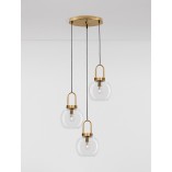Lampa wisząca szklana retro Astri III - Decolab24