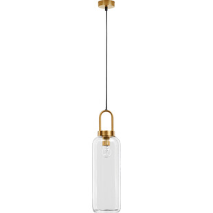 Lampa Wisząca Retro Astri - Szkło Mosiądz | Decolab24