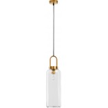Lampa Wisząca Retro Astri - Szkło Mosiądz | Decolab24