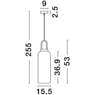 Lampa Wisząca Retro Astri - Szkło Mosiądz | Decolab24