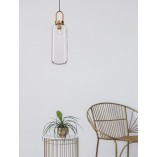 Lampa Wisząca Retro Astri - Szkło Mosiądz | Decolab24