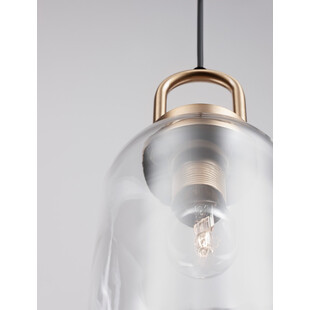 Lampa Wisząca Retro Astri - Szkło Mosiądz | Decolab24