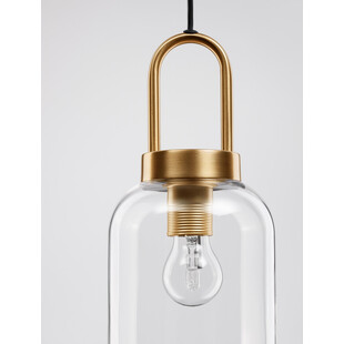 Lampa Wisząca Retro Astri - Szkło Mosiądz | Decolab24