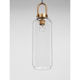 Lampa Wisząca Retro Astri - Szkło Mosiądz | Decolab24