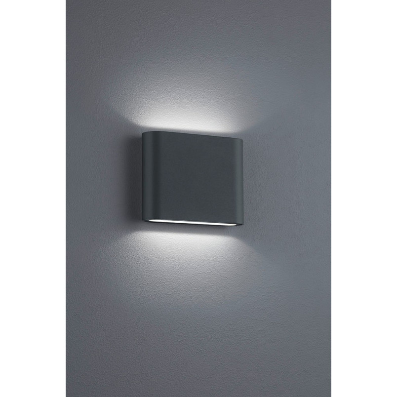 Kinkiet elewacyjny Thames II LED antracyt Trio - Oświetlenie zewnętrzne