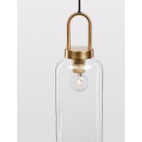 Lampa Wisząca Retro Astri - Szkło Mosiądz | Decolab24