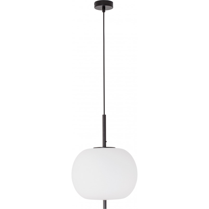 Lampa wisząca szklana Tamo | Biało-czarna | Decolab24