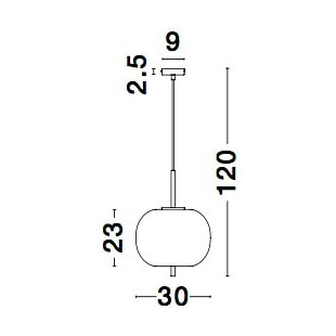 Lampa wisząca szklana Tamo | Biało-czarna | Decolab24