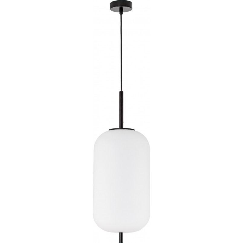 Lampa wisząca Tamo - szkło biało-czarne | Decolab24