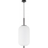 Lampa wisząca Tamo - szkło biało-czarne | Decolab24
