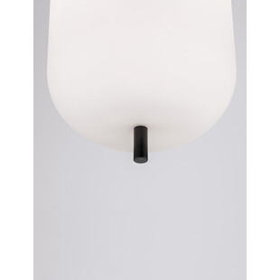 Lampa wisząca Tamo - szkło biało-czarne | Decolab24