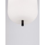 Lampa wisząca Tamo - szkło biało-czarne | Decolab24