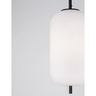 Lampa wisząca Tamo - szkło biało-czarne | Decolab24