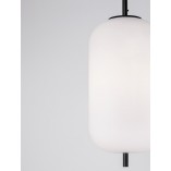 Lampa wisząca Tamo - szkło biało-czarne | Decolab24