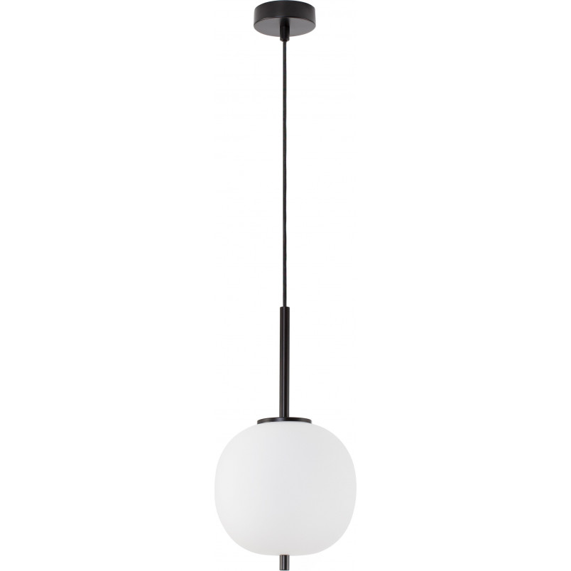 Lampa wisząca szklana Tamo | Biało-czarna | Decolab24