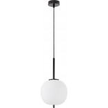 Lampa wisząca szklana Tamo | Biało-czarna | Decolab24