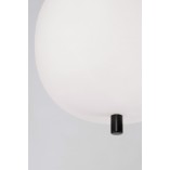 Lampa wisząca szklana Tamo | Biało-czarna | Decolab24