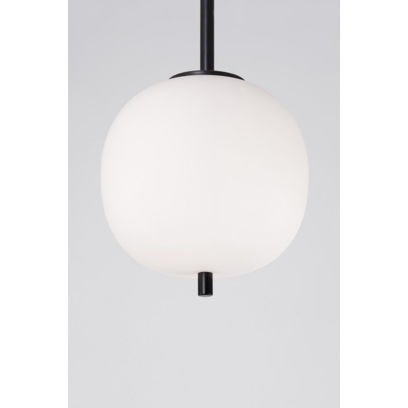 Lampa wisząca szklana Tamo | Biało-czarna | Decolab24