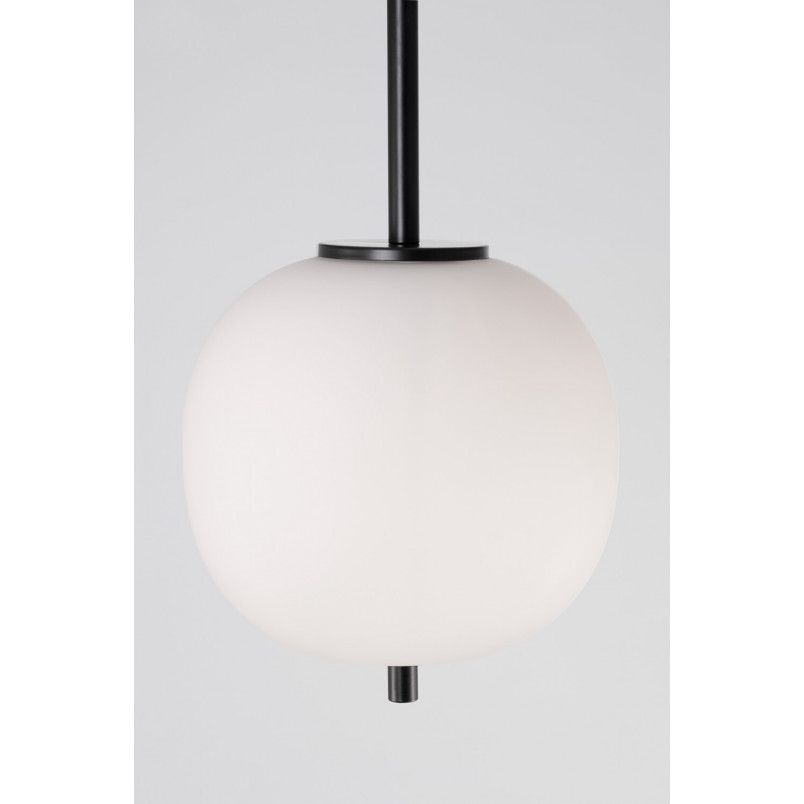 Lampa wisząca szklana Tamo | Biało-czarna | Decolab24
