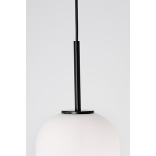 Lampa wisząca szklana Tamo | Biało-czarna | Decolab24