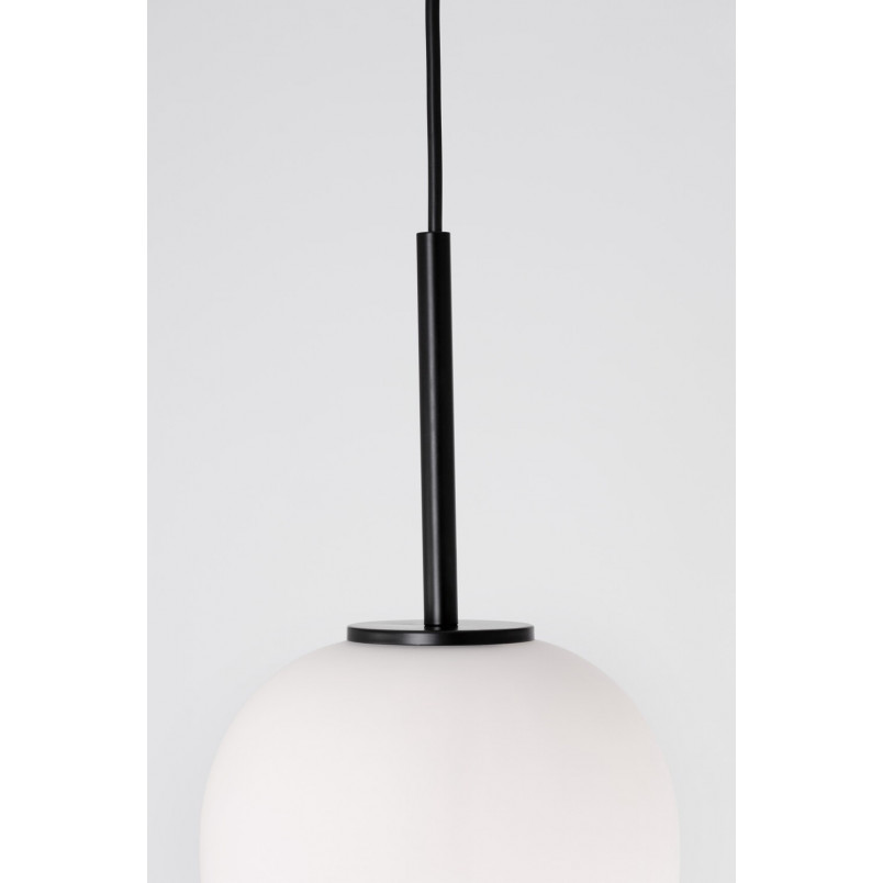 Lampa wisząca szklana Tamo | Biało-czarna | Decolab24