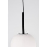 Lampa wisząca szklana Tamo | Biało-czarna | Decolab24