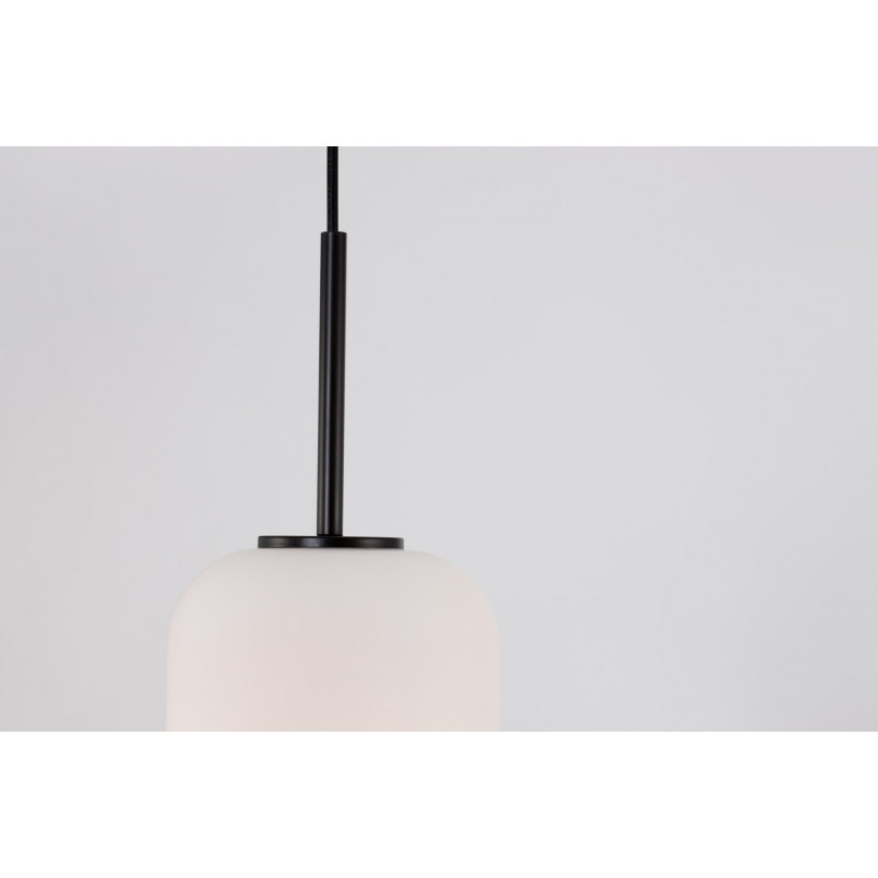 Lampa Wisząca Szklana Tamo | Biało-Czarna | Decolab24