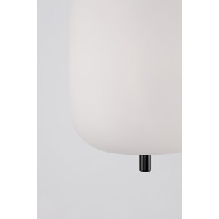 Lampa Wisząca Szklana Tamo | Biało-Czarna | Decolab24