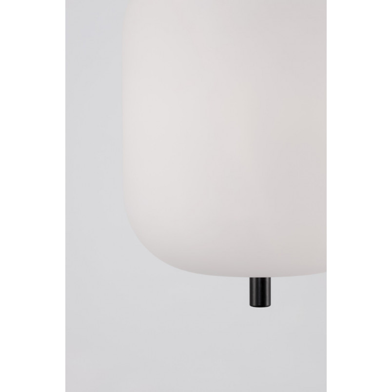 Lampa Wisząca Szklana Tamo | Biało-Czarna | Decolab24