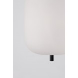 Lampa Wisząca Szklana Tamo | Biało-Czarna | Decolab24