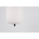 Lampa Wisząca Szklana Tamo | Biało-Czarna | Decolab24