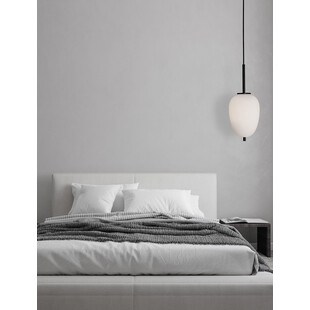 Lampa wisząca Tamo - szkło biało-czarne | Decolab24