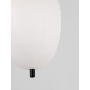 Lampa wisząca Tamo - szkło biało-czarne | Decolab24