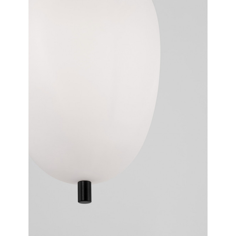 Lampa wisząca Tamo - szkło biało-czarne | Decolab24