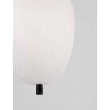 Lampa wisząca Tamo - szkło biało-czarne | Decolab24