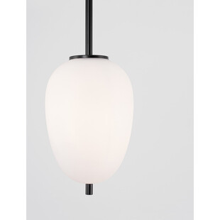 Lampa wisząca Tamo - szkło biało-czarne | Decolab24