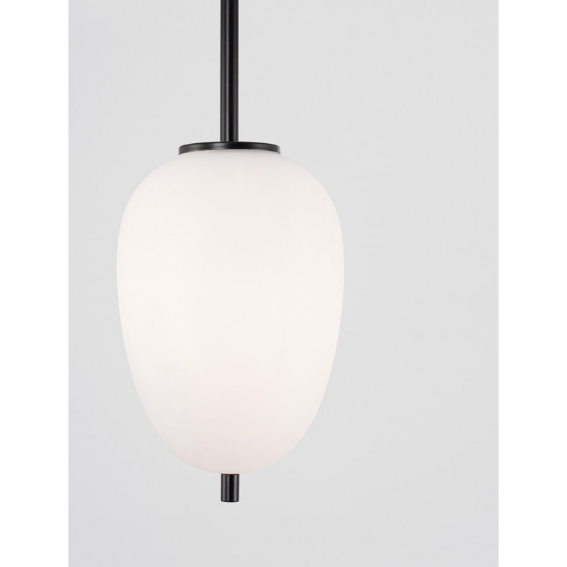Lampa wisząca Tamo - szkło biało-czarne | Decolab24