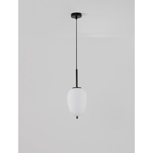 Lampa wisząca Tamo - szkło biało-czarne | Decolab24