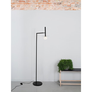Lampa podłogowa szklana kula Morgan - Elegancki design | Decolab24