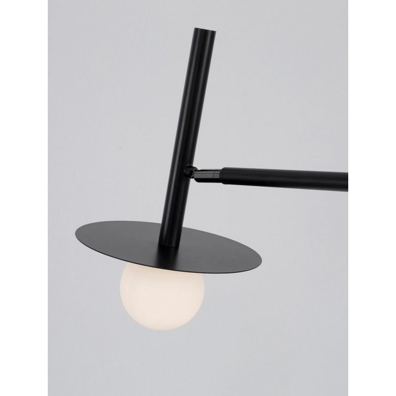 Lampa podłogowa szklana kula Morgan - Elegancki design | Decolab24