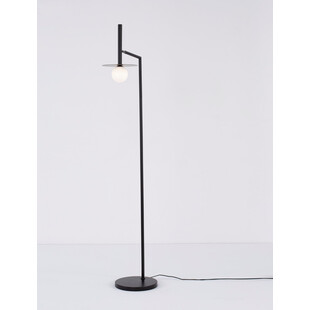 Lampa podłogowa szklana kula Morgan - Elegancki design | Decolab24